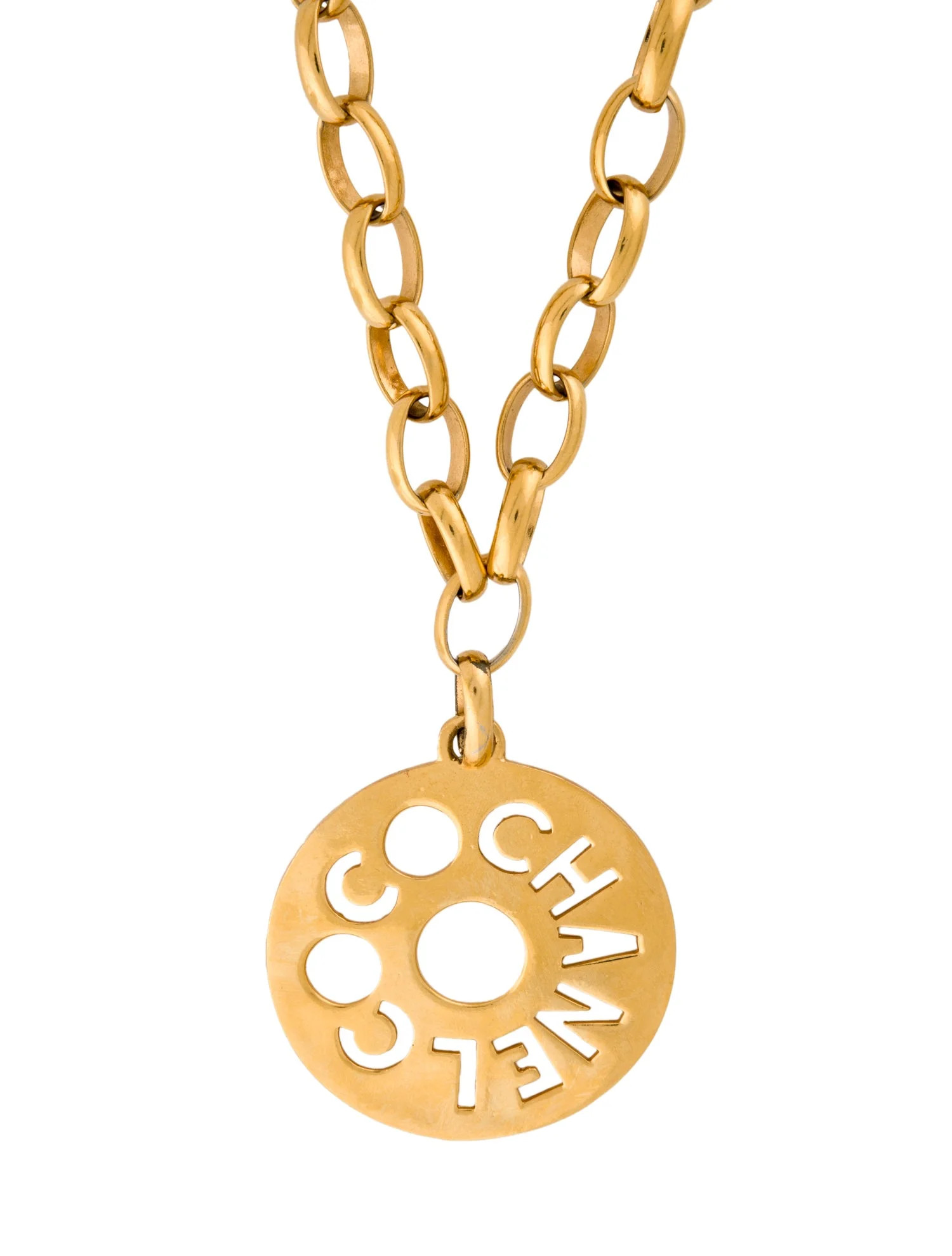 Vintage Large Medallion Pendant Necklace | The RealReal