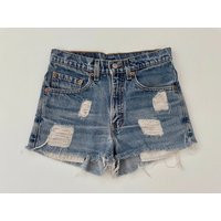 Vintage 90's Levi's 517, High Waisted, Cut Off's, Denim, Shorts | S | Etsy (US)