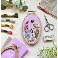 Butterfly Garden - Floral Embroidery Kit For Intermediate Stitchers | Etsy (US)