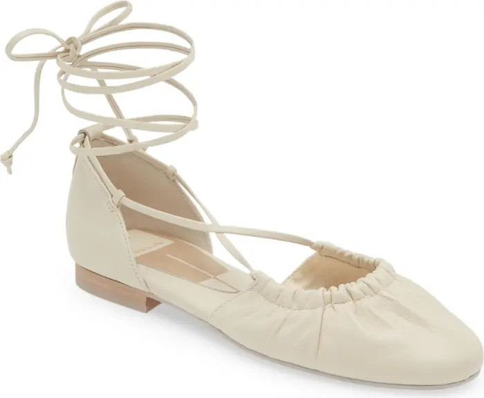 Cancun Ankle Tie Flat (Women) | Nordstrom Rack