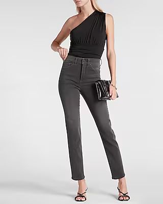 Super High Waisted Black Slim Jeans | Express