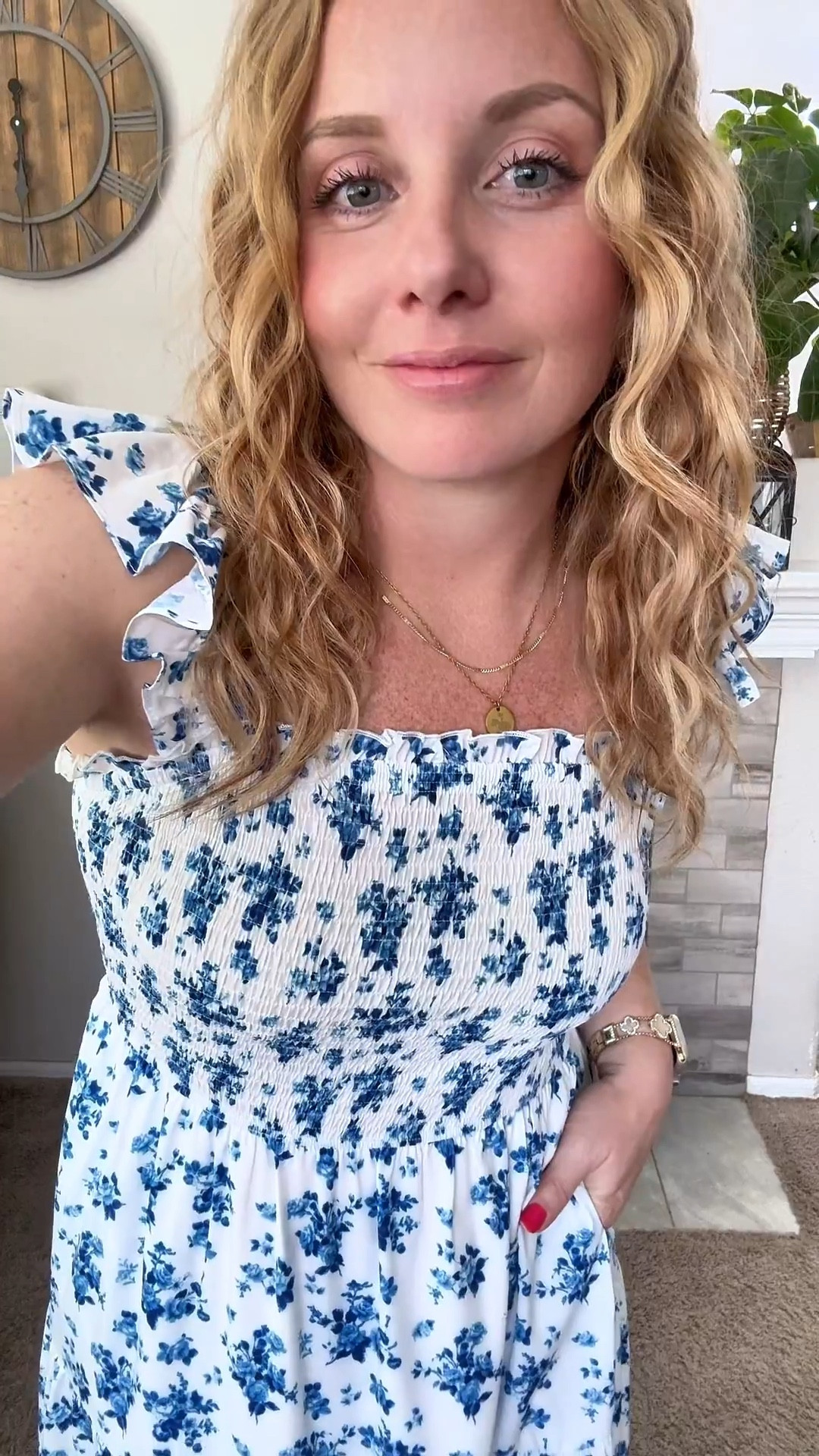 White and blue floral maxi summer dress from amazon, fits tts, petite friendly 






outfit inspo, outfit ideas, casual outfits amazon, amazon outfits every day, spring outfits 2026, summer outfits

#LTKPetite #LTKSeasonal #LTKootd