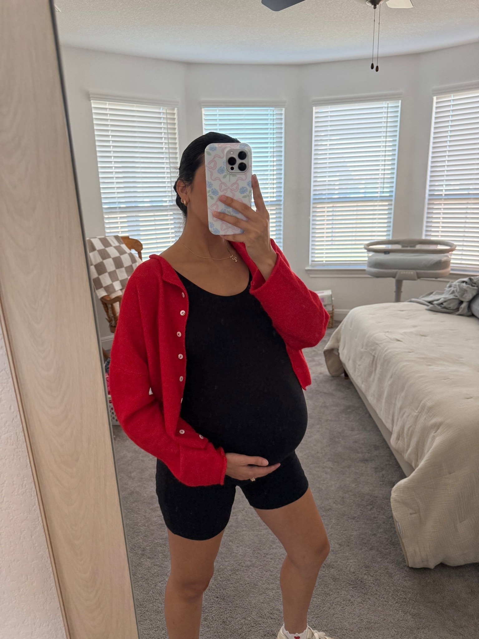 romper wearing a size small 
Cardigan: from shop hey lovely ❤️ 