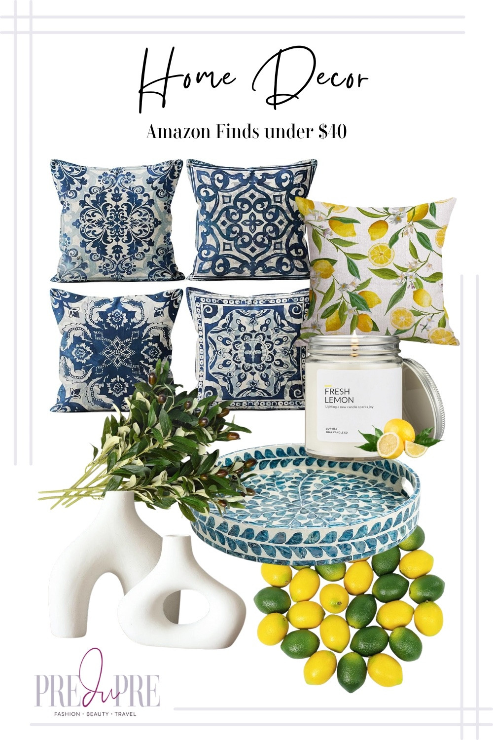 Give your space a refreshing update with these budget-friendly Amazon home decor pieces! 🍋💙 Add a pop of color with bold prints and citrus accents for a cozy yet stylish vibe.

✨ Shop the look now! #AmazonHome #HomeDecorLover #LTKhome #BudgetDecor #InteriorInspo

#LTKHome #LTKFindsUnder50 #LTKStyleTip