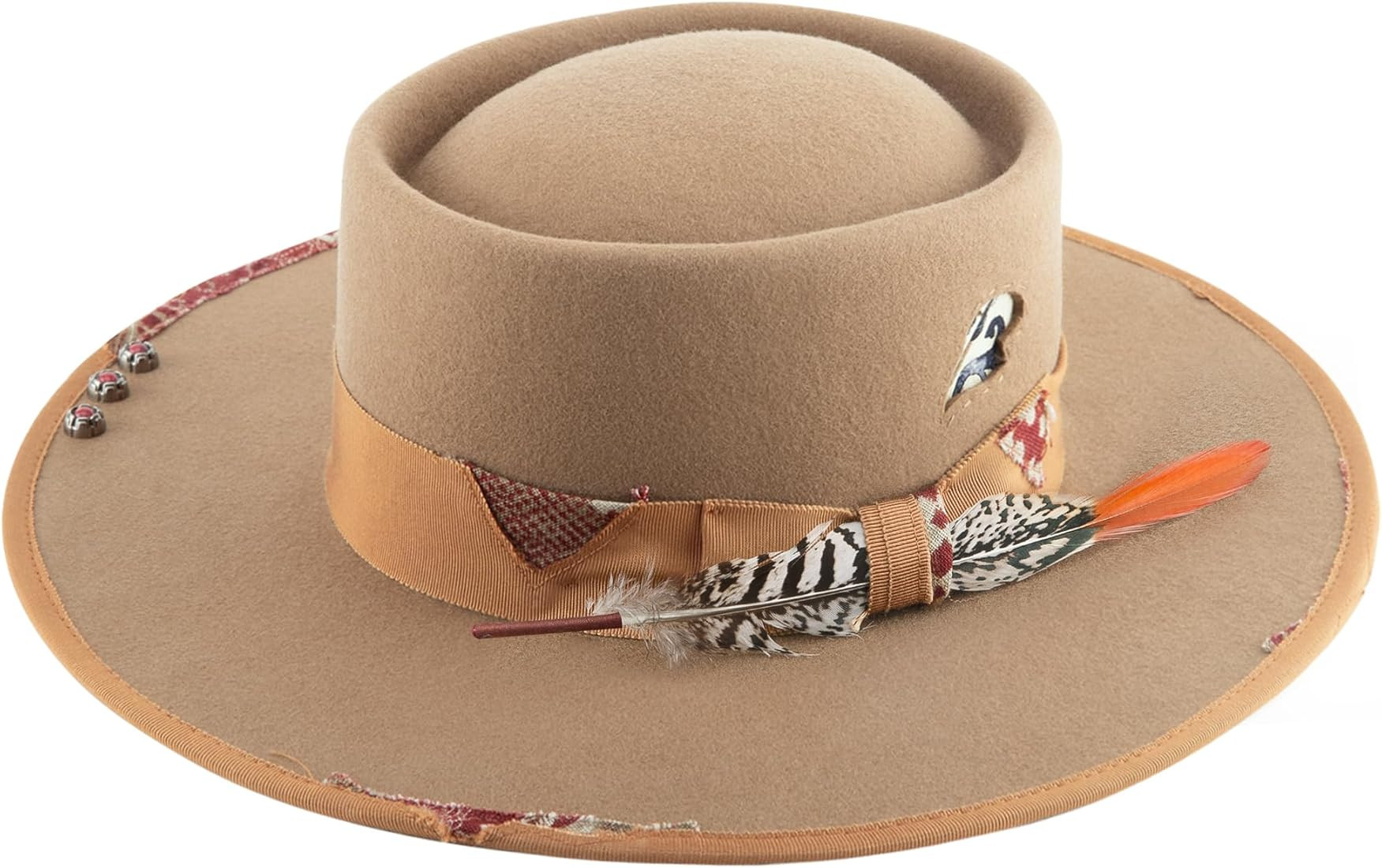 FEMSÉE Fedora Hats for Women 100% Australian Wool Porkpie Fedora Hats with Wide Brim Felt Fedora... | Amazon (US)