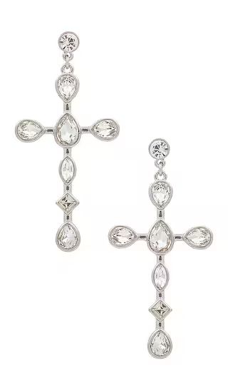 Cross Earrings in Silver | Revolve Clothing (Global)