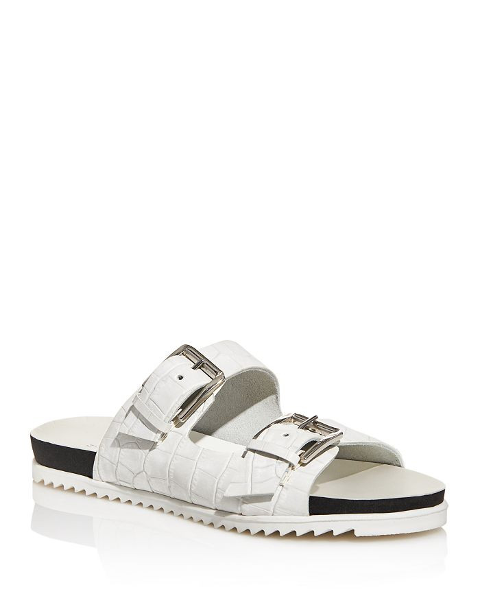 Women's Lonnie Croc-Embossed Sandals | Bloomingdale's (US)