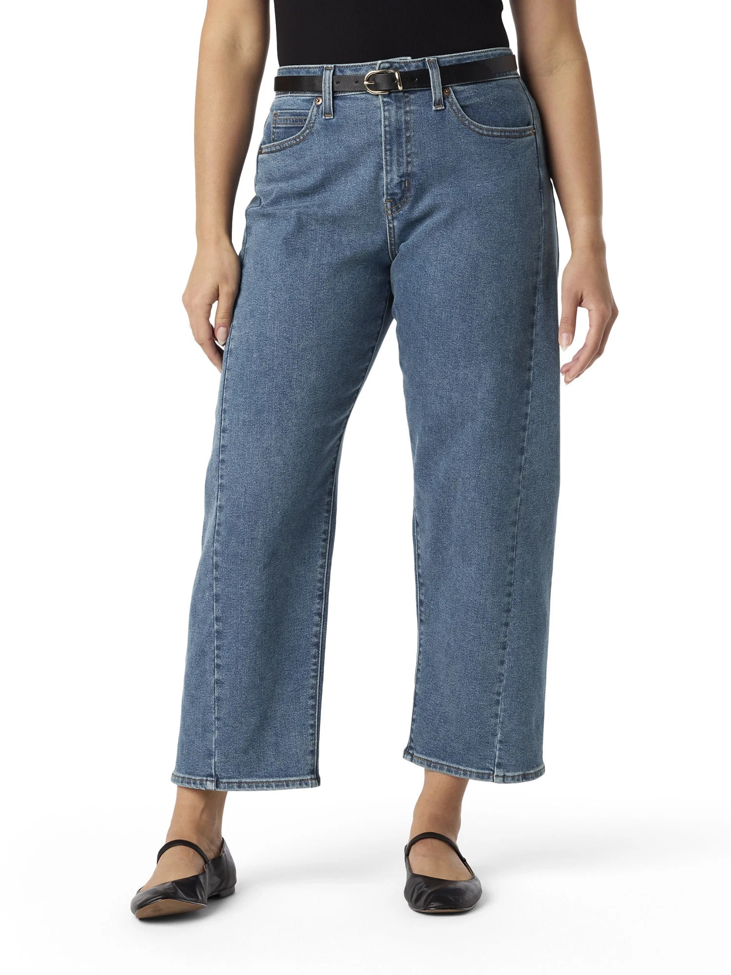 Levi Strauss Signature Women's and Women's Plus Vintage Barrel Jeans, Sizes 2-18 | Walmart (US)