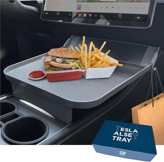 Tesla Model Y Model 3 Accessories 2020 to 2024, Car Eating Food Table Alset Tray, Center Console ... | Amazon (US)