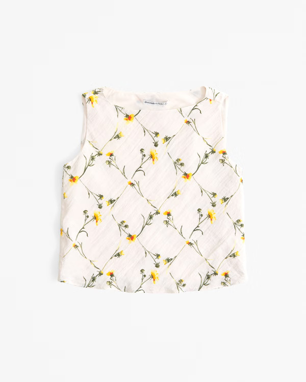 Women's Crinkle Textured Shell Top | Women's Tops | Abercrombie.com | Abercrombie & Fitch (US)