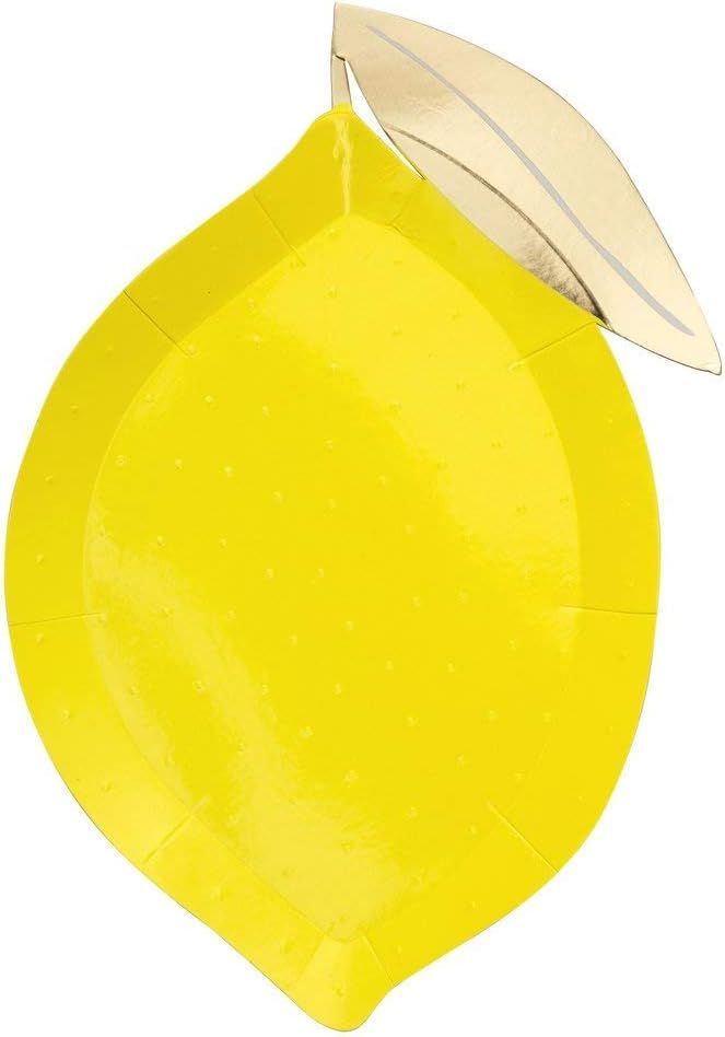 Meri Meri Lemon Paper Plates - Disposable Party Supplies, For Themed Birthday Parties, Baby Showe... | Amazon (US)