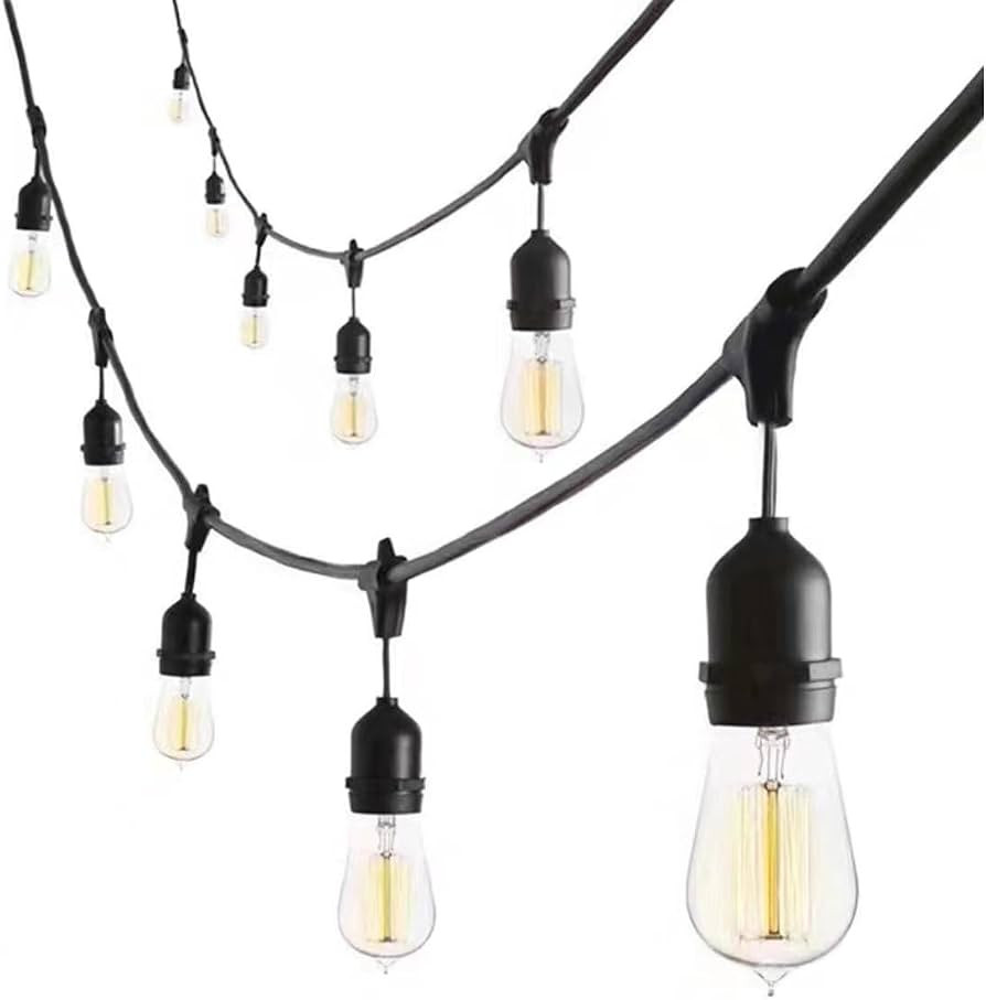 25FT LED Outdoor Patio String Lights.IP65 Water Proof Strand with 12 Shatterproof Bulbs.UL Listed... | Amazon (US)