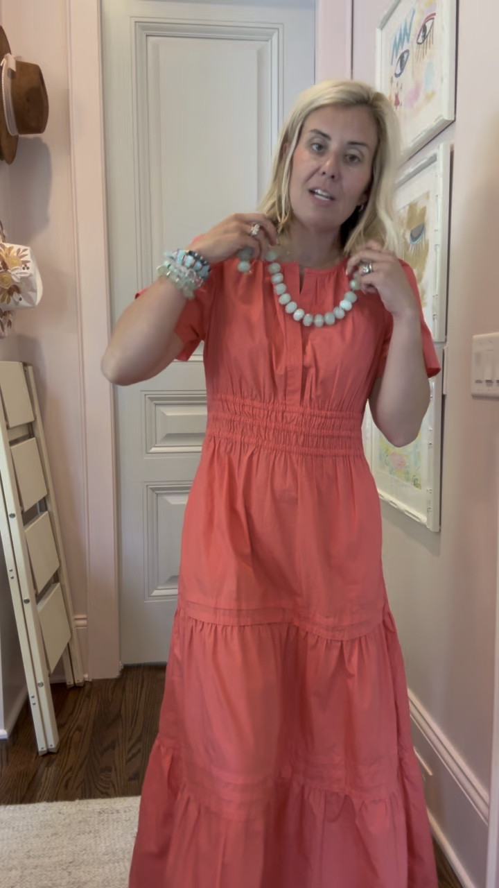 The most flattering dress that comes in so many colors and it’s affordable! That makes it a yes dress! I’m in xs & 8 sandal. 
*Use my code Catherine20 at Allie + Bess 
￼

#LTKSeasonal #LTKmomlife #LTKgrwm