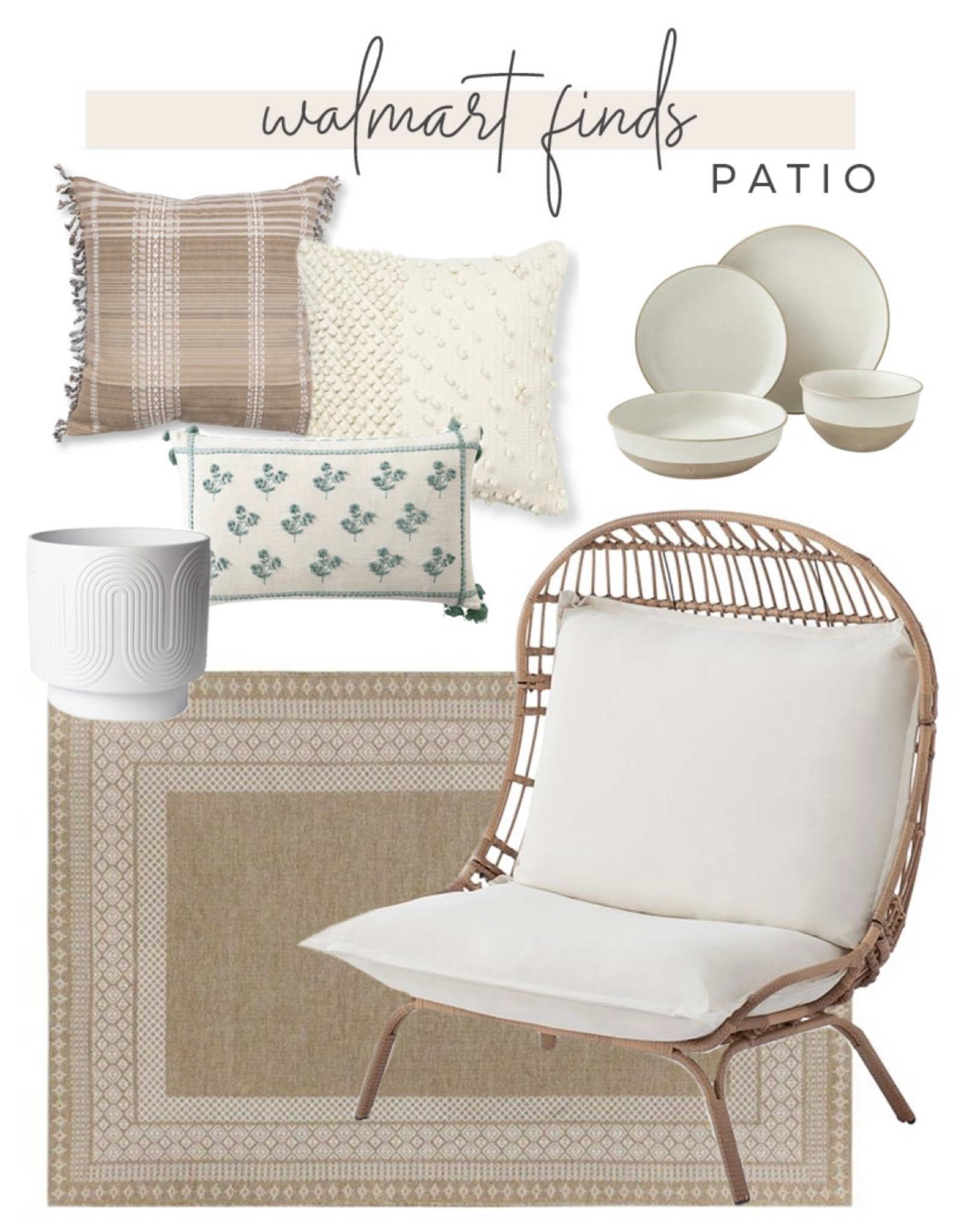 Walmart patio decor! 

#walmartfinds #walmarthome #patiodecor 

#LTKunder100 #LTKhome #LTKSeasonal