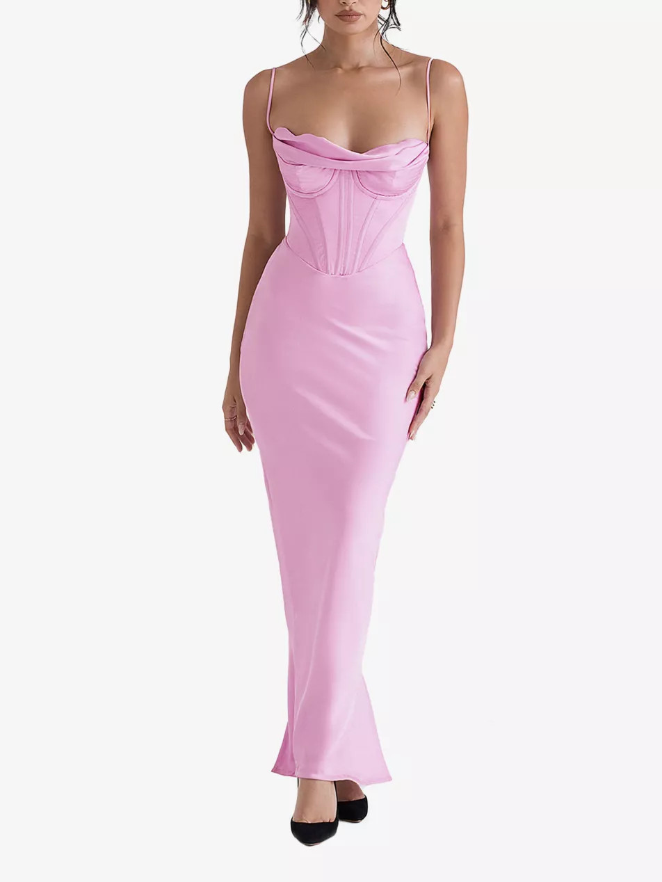 Charmaine corset satin maxi dress | Selfridges