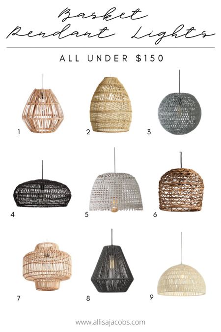 Add some design and texture to your space with one of these woven basket pendant light fixtures. A really easy home update all under $150 (many below $50) so a relatively affordable way to update your home. From black to natural seagrass and rattan to whitewashed bamboo - these lights all add a natural element
 

#LTKhome