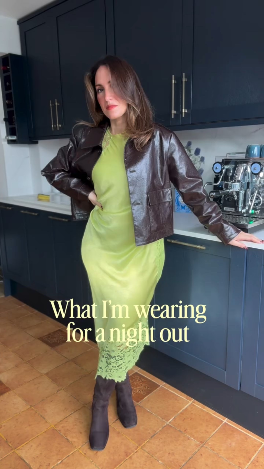 Green and chocolate brown — my new favourite pairing 💚🍫 I found this combo in a Japanese book on colour theory and had to try it. Earthy, unexpected, and somehow just right.

Dress @topshop 
Jacket @mango 
Bag @ganni 

green dress, chocolate brown jacket, colour theory, japanese colour book, autumn outfit, earthy tones, tonal dressing, effortless chic, whatmariewears, fall fashion, personal style, minimal outfits, elevated basics, everyday style, capsule wardrobe, modern classic, chic outfit, outfit inspiration, easy everyday outfits, fashion over 40