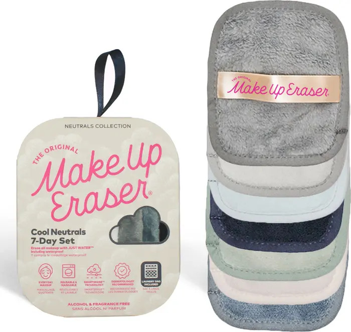 Neutral 7-Day MakeUp Eraser Set with Laundry Bag | Nordstrom