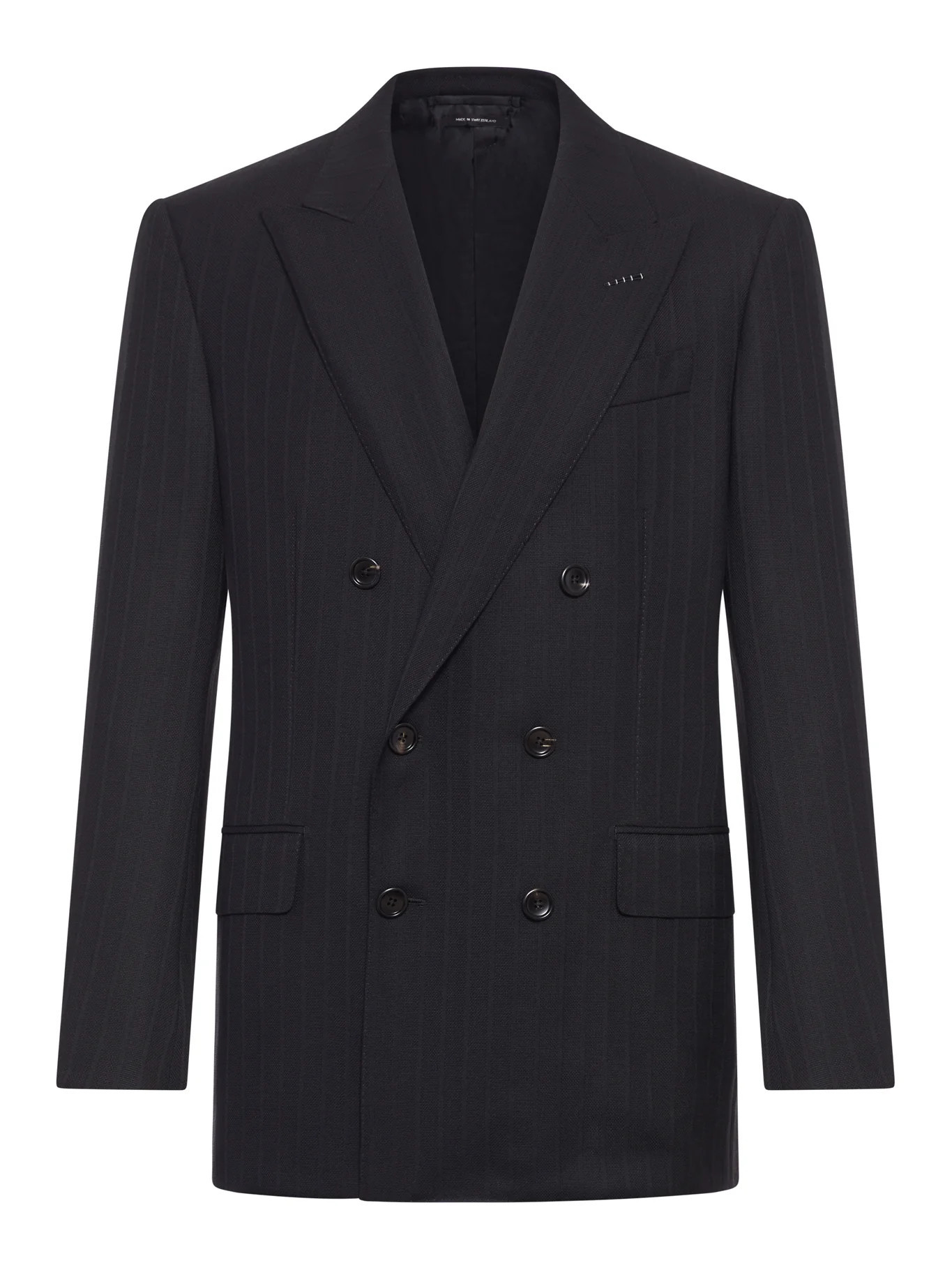 DOUBLE-BREASTED PINSTRIPED WOOL JACKET - Tom Ford - Man | Suitnegozi INT