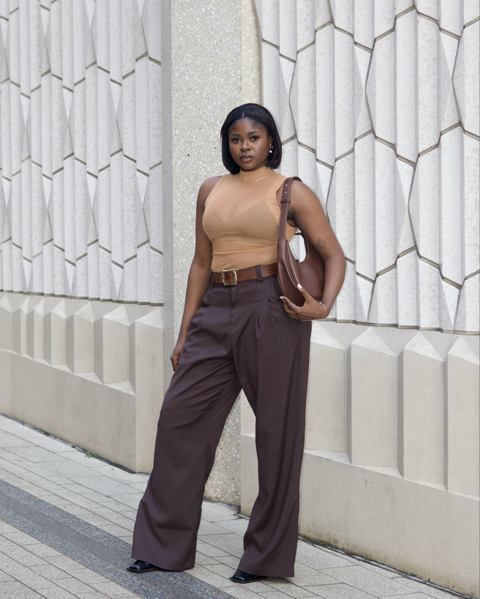 Going to brunch or a creators event, the perfect brown outfit for you, bag inclusive. Use my discount code KLDTZBGR on the Katieloxton website.

#LTKstyletip #LTKmodest #LTKworkwear