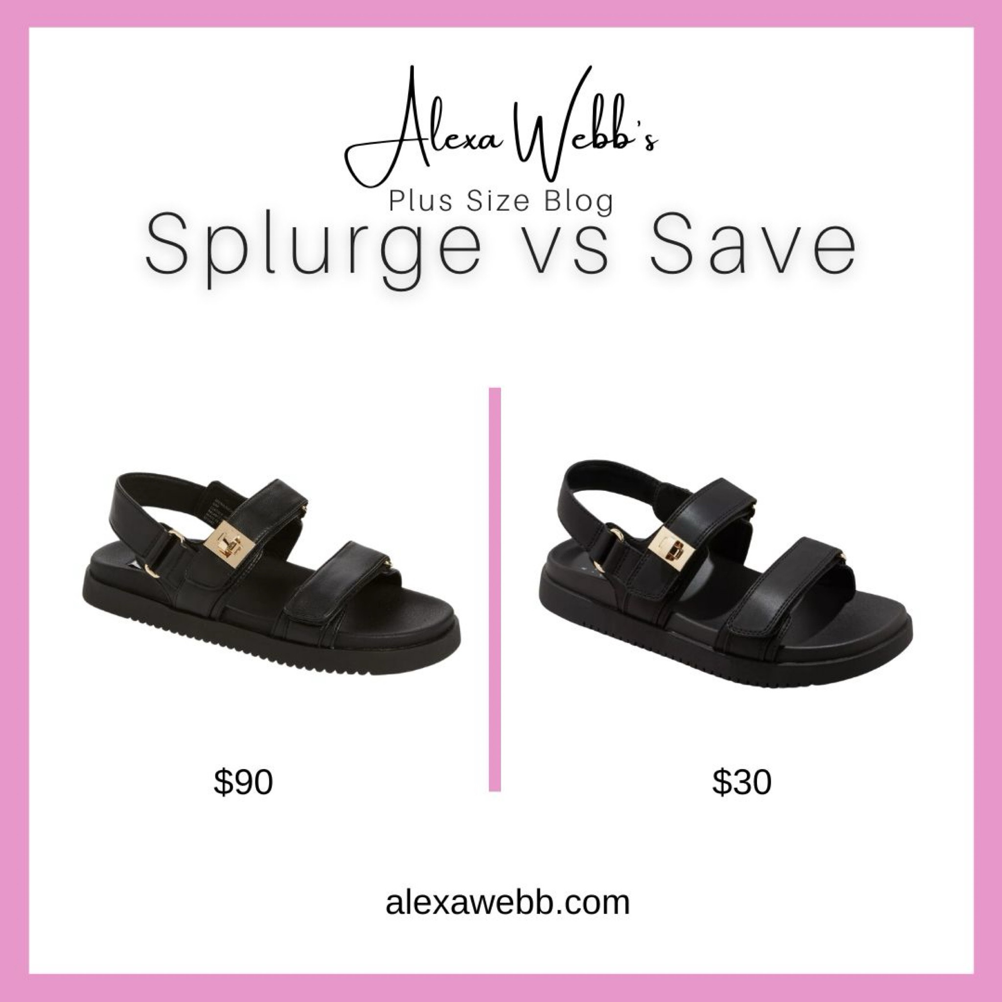Splurge Vs Save Steve Madden Sandals with turn lock by Alexa Webb 

#LTKShoeCrush #LTKOver40 #LTKStyleTip