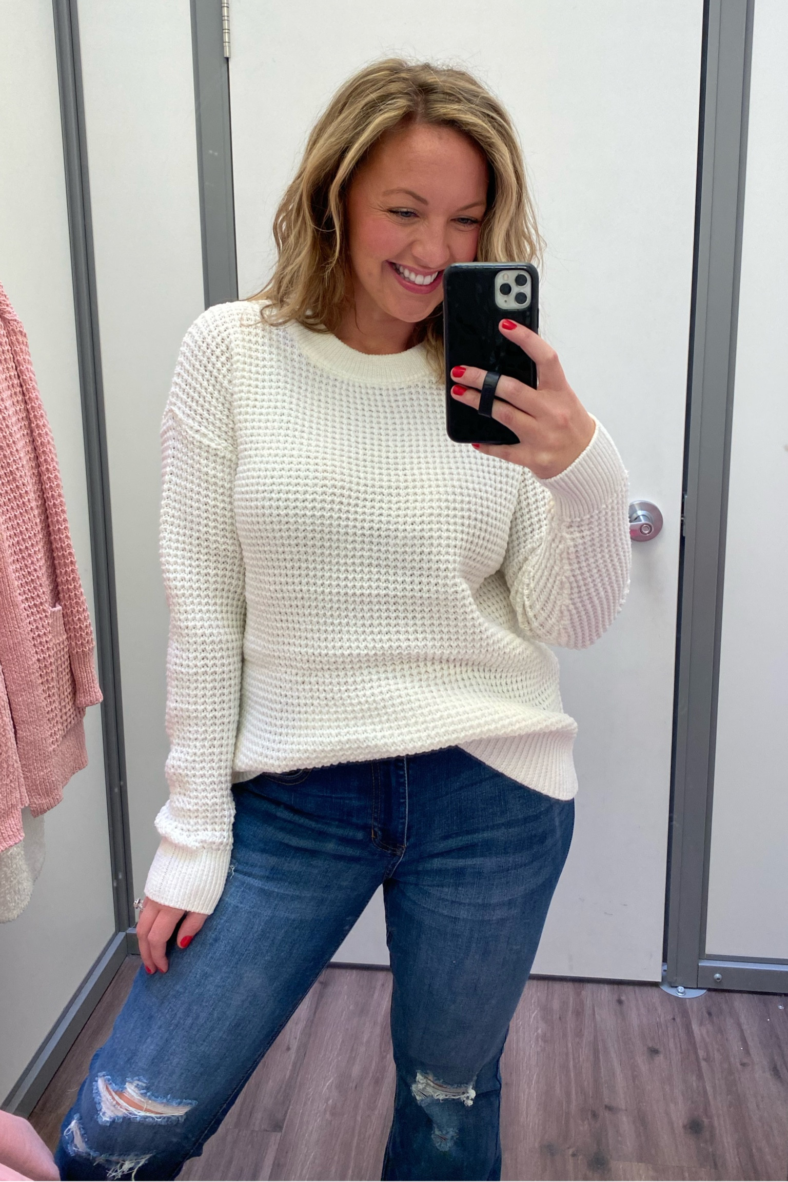The coziest winter white (cream) sweater and it’s on SALE !! The picture does not show how stunning this color is!!! Such a closet staple for winter! The distressed flare jeans are a bargain under $15!! So stretchy and flattering!
I am wearing a Medium 8/10 sweater and Sized up to a size 11 in the jeans (juniors fit, typically I wear a size 8/10)

Sweater , winter white, affordable fashion, distressed flare , midsize , size 8, size 10 , pear shaped, mom fashion , casual winter outfit, sweater , Walmart fashion , Walmart 

#walmartpartner
#walmartfashion


#LTKSeasonal #LTKmidsize #LTKfindsunder50