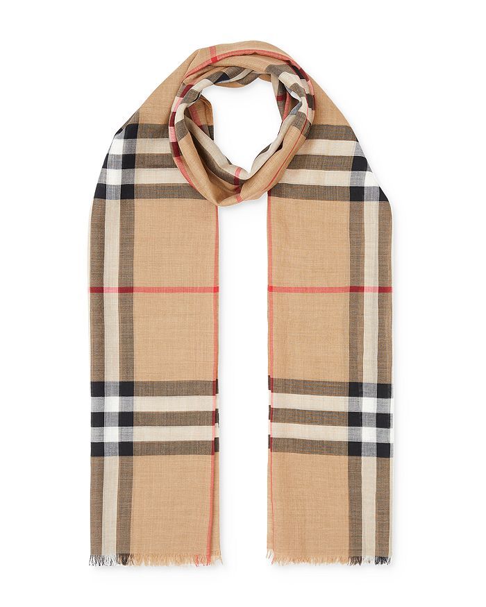 Burberry
            
    
                
                    Lightweight Giant Check Wool & Si... | Bloomingdale's (US)