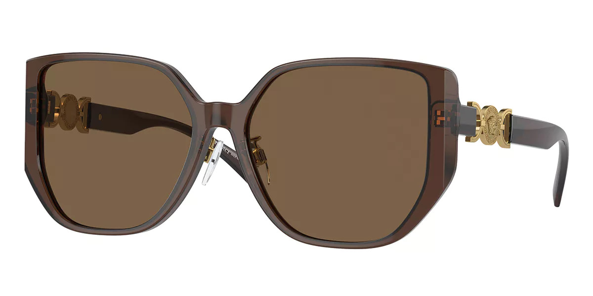 Versace VE4449D Asian Fit 541673 Women’s Sunglasses Brown Size 58 | SmartBuyGlasses Global