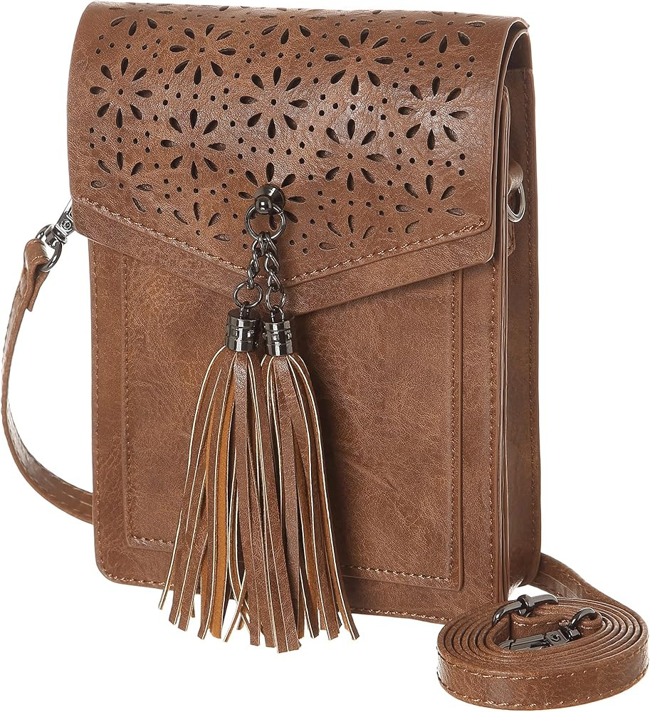 INICAT Women RFID Blocking Small Crossbody Bags Cell Phone Purse Built in Wallet | Amazon (US)