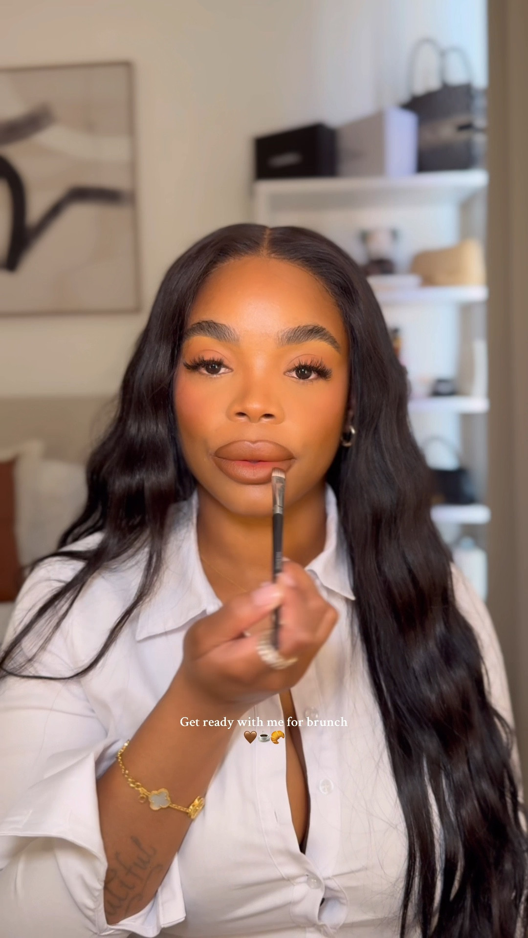 Quick glam🤎✨🥐