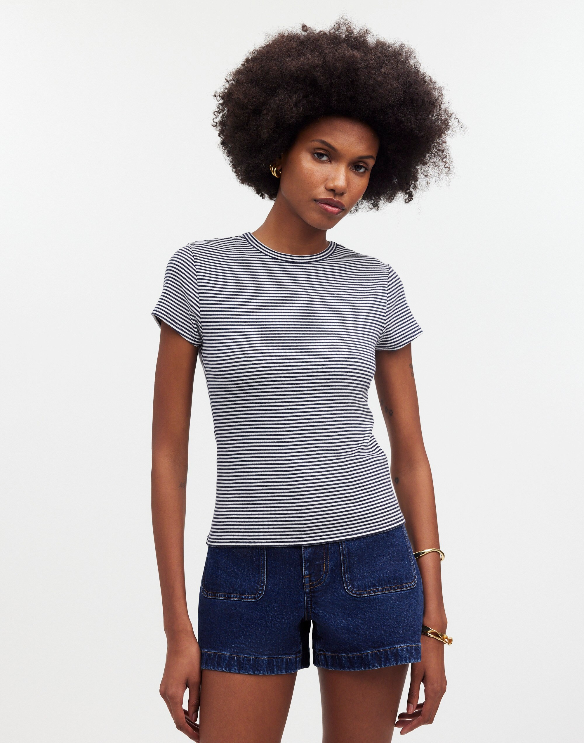 Drapey Rib Tee | Madewell