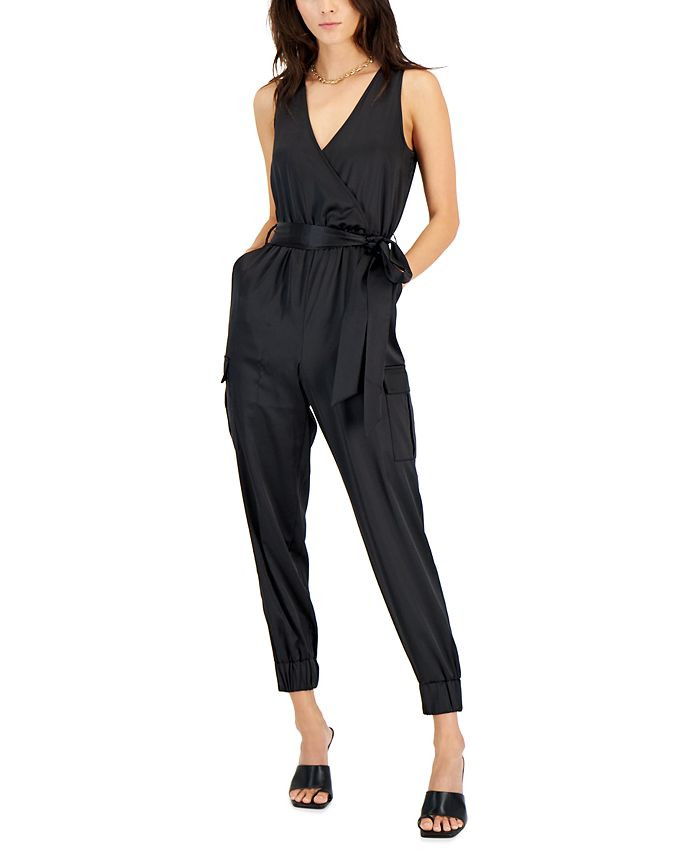 INC International Concepts Women's Satin Halter-Neck Jumpsuit, Created for Macy's & Reviews - Wom... | Macys (US)