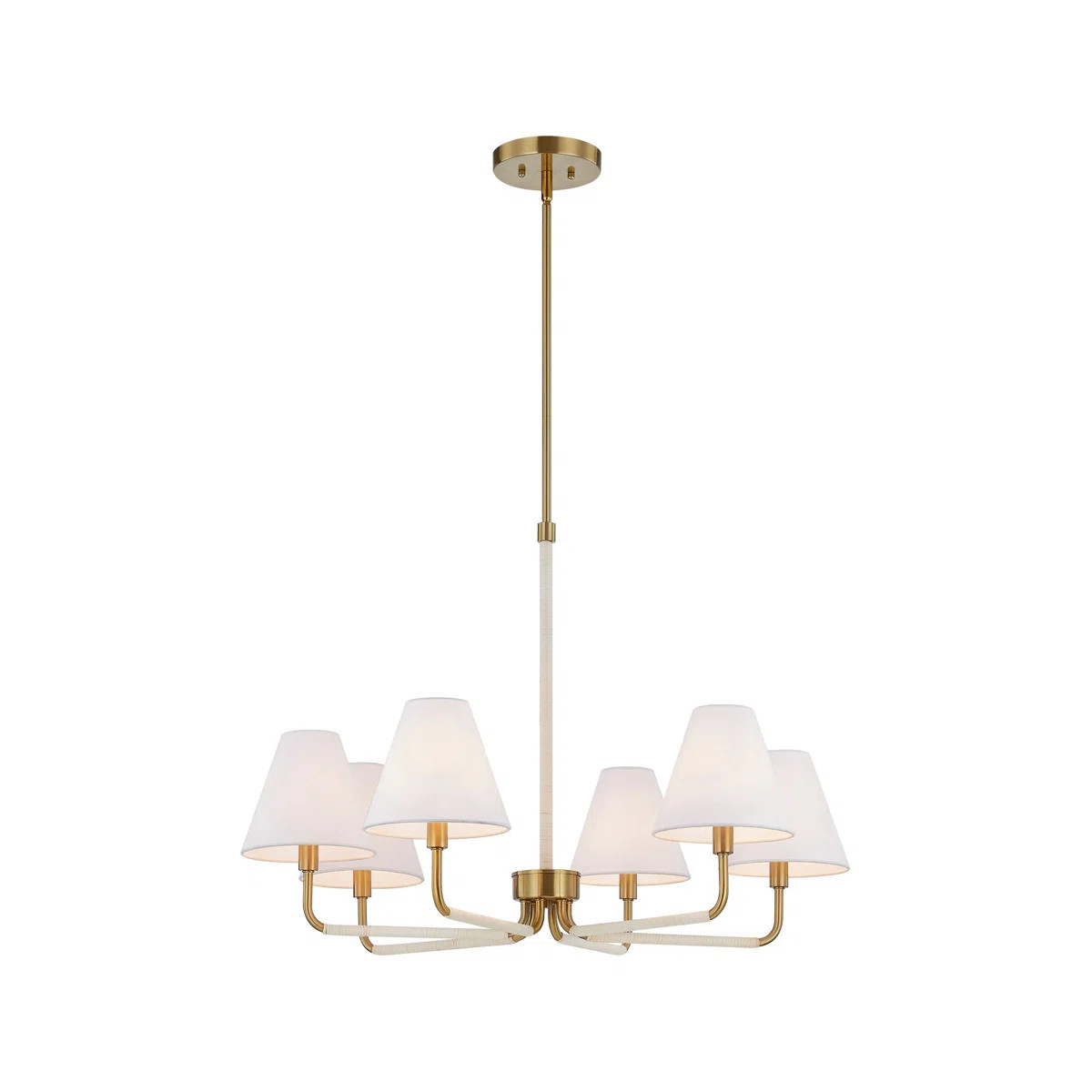 Ifeyinwa 6-Light Chandelier, White | Wayfair North America