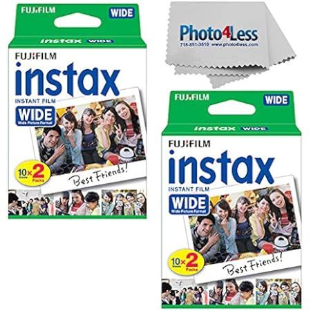 Fujifilm instax Wide Instant Film for Fujifilm instax Wide 300, 200, and 210 cameras w/ Microfiber C | Amazon (US)