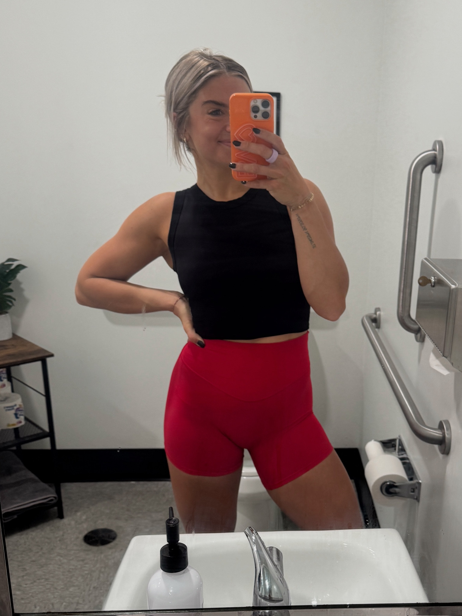 free people workout top! in the xs/s! small in the shorts — they’re out in this color but have others! 

#LTKFindsUnder100 #LTKFindsUnder50