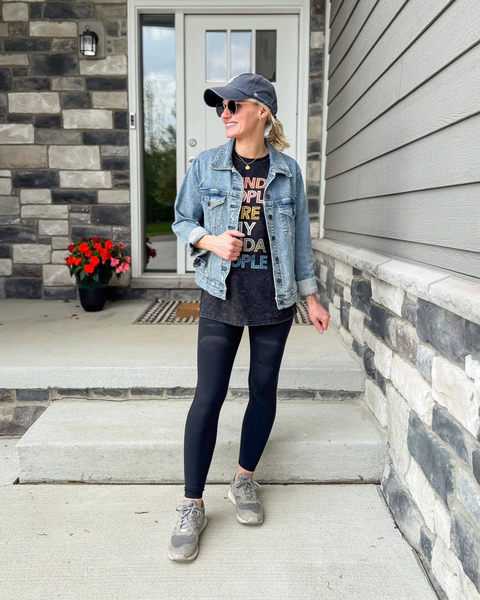 What I wore this week as a 40-year old mom of 2! Leggings- xsmall || t-shirt- xsmall 

#LTKStyleTip #LTKSeasonal #LTKOver40