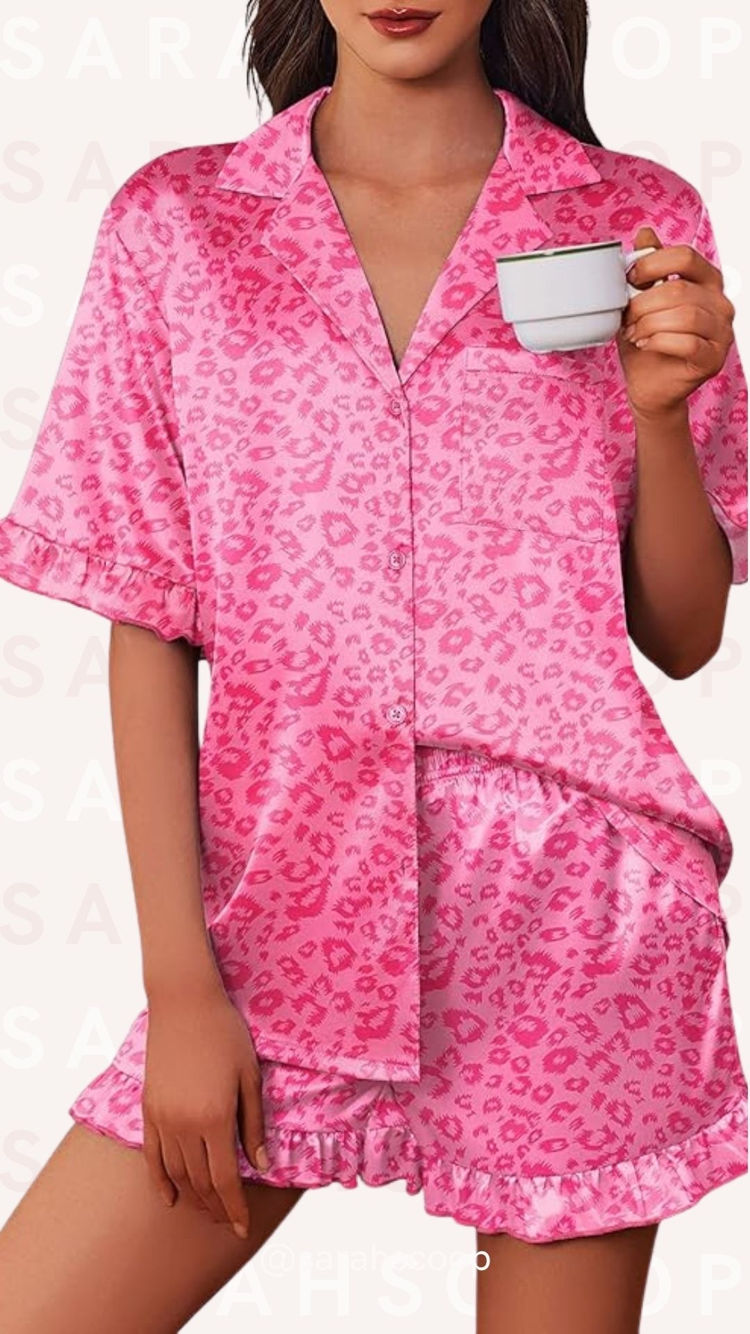 Pick your pajama set in this pretty pink! 💕 Perfect for breakfast, slumber parties, etc! 

 