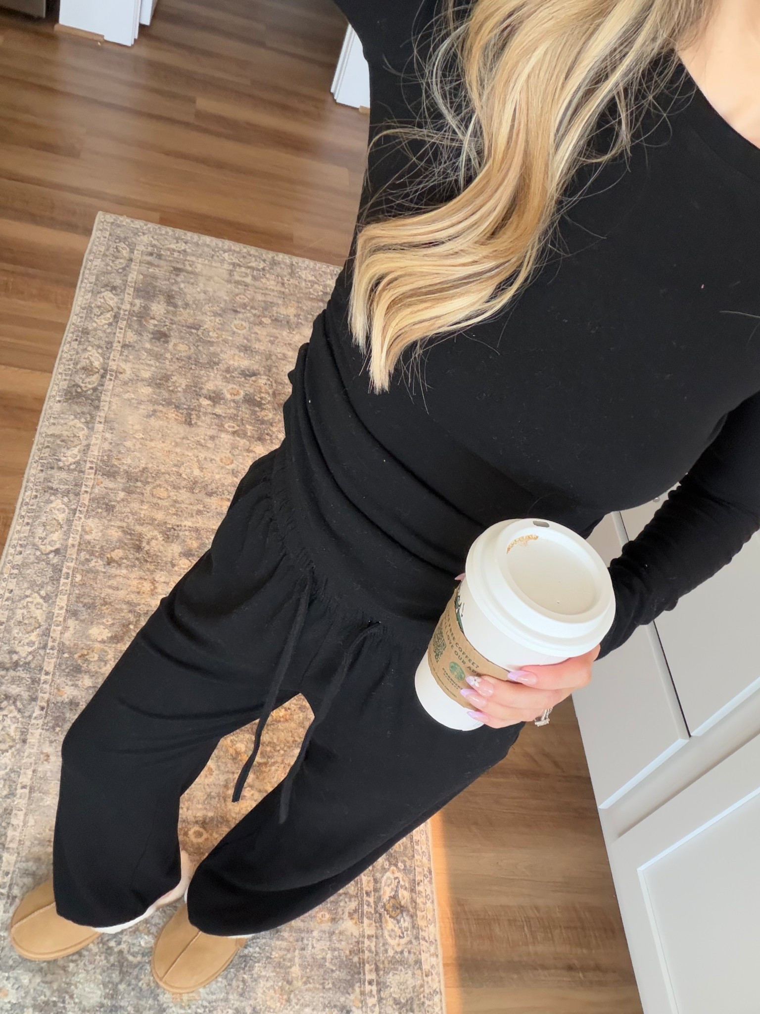 I’ve been living in this matching set 🤍☕️✨ a favorite Amazon find I have in multiple colors! Size xs 

#LTKFindsUnder100 #LTKootd #LTKFindsUnder50