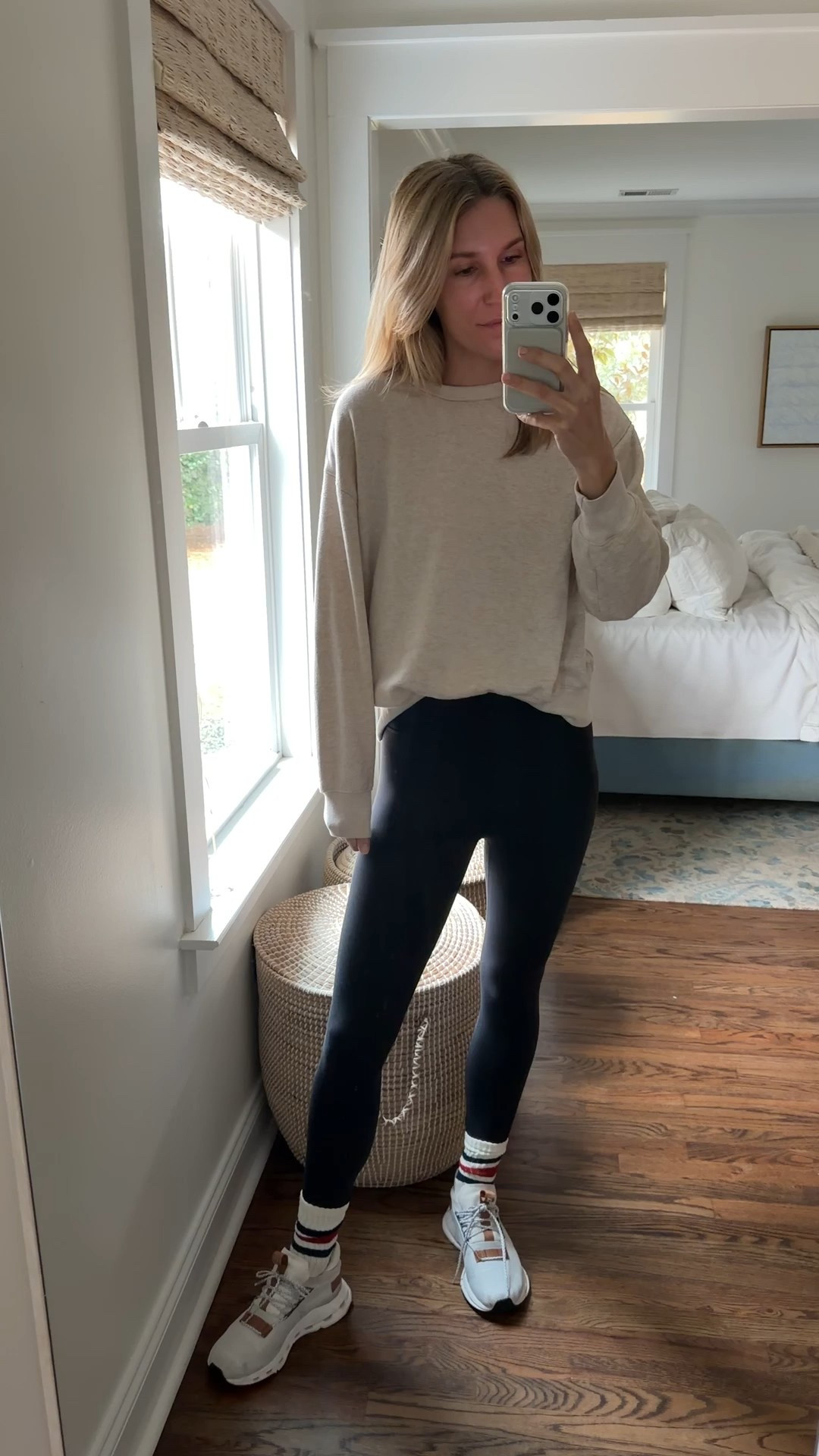 Morning carpool drop in th comfiest pieces // these leggings are a new to me brand and they are SO comfortable!! Wearing size small in both pieces 

#LTKfitnessgoals