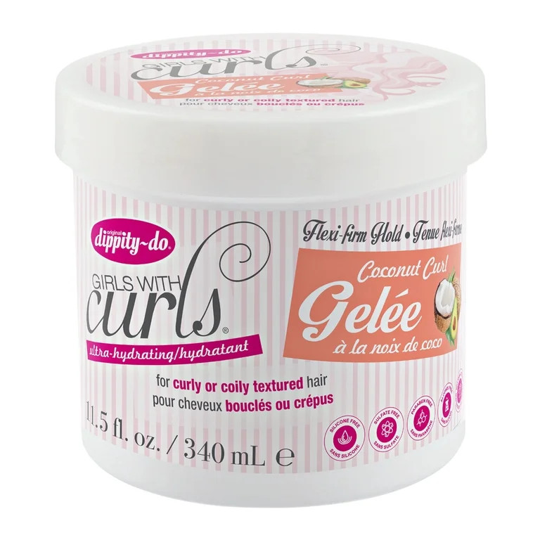 Dippity-do Girls with Curls Ultra-Hydrating Flexi-Firm Hold Coconut Curl Gelee, 11.5 fl. oz. | Walmart (US)