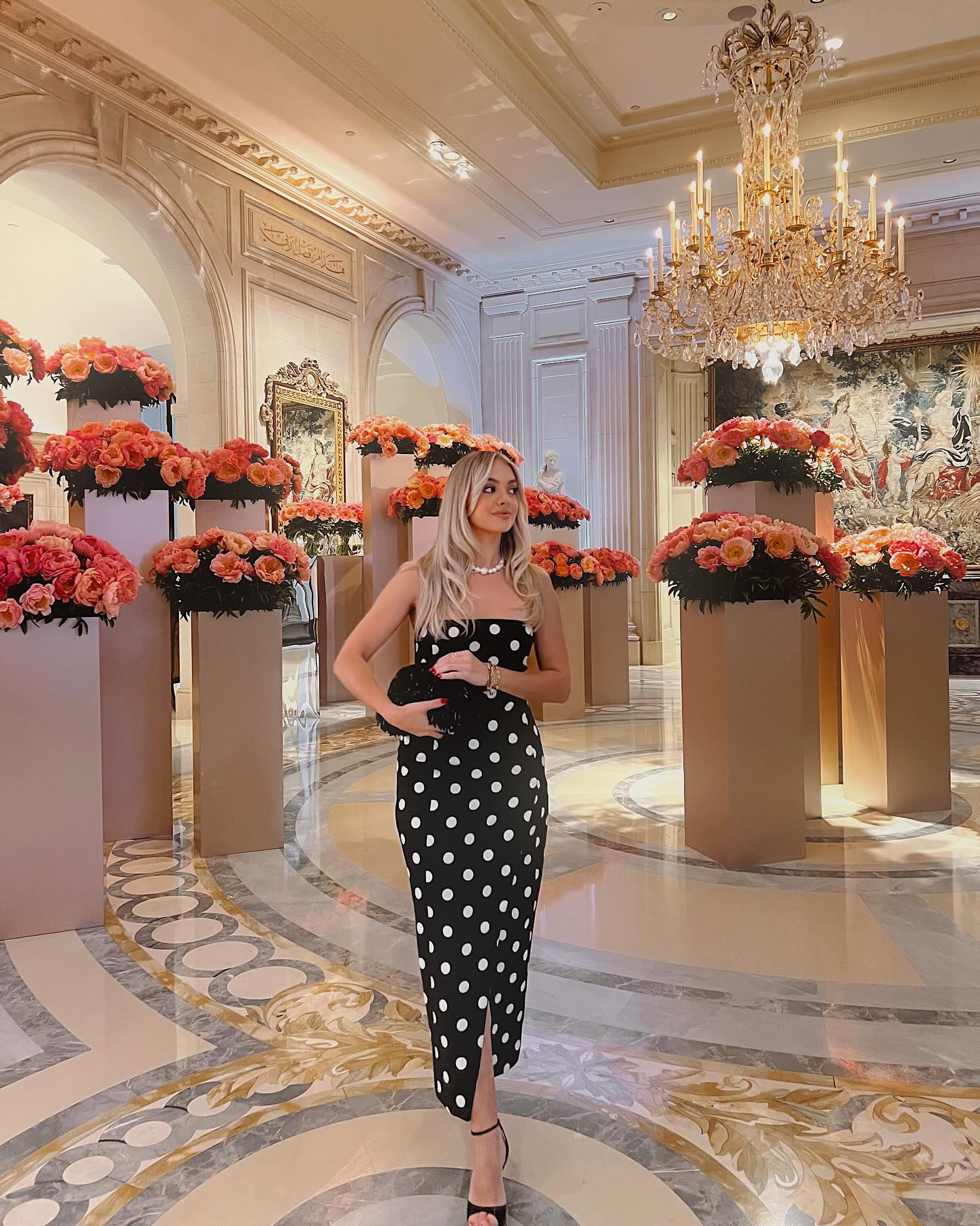 A little je ne sais quoi goes a long way. 🖤🍒 Black and white polka dot midi dress for any elevated event — paired it with simple black heels and a pearl necklace for a timeless look
.
.
.
.
canadian content creator, solo travel aesthetic, fashion girl abroad, digital diary vibes, parisian style inspo, european summer outfits, chic travel looks, girly content creator, traveling in my 30s, timeless fashion abroad

#LTKStyleTip