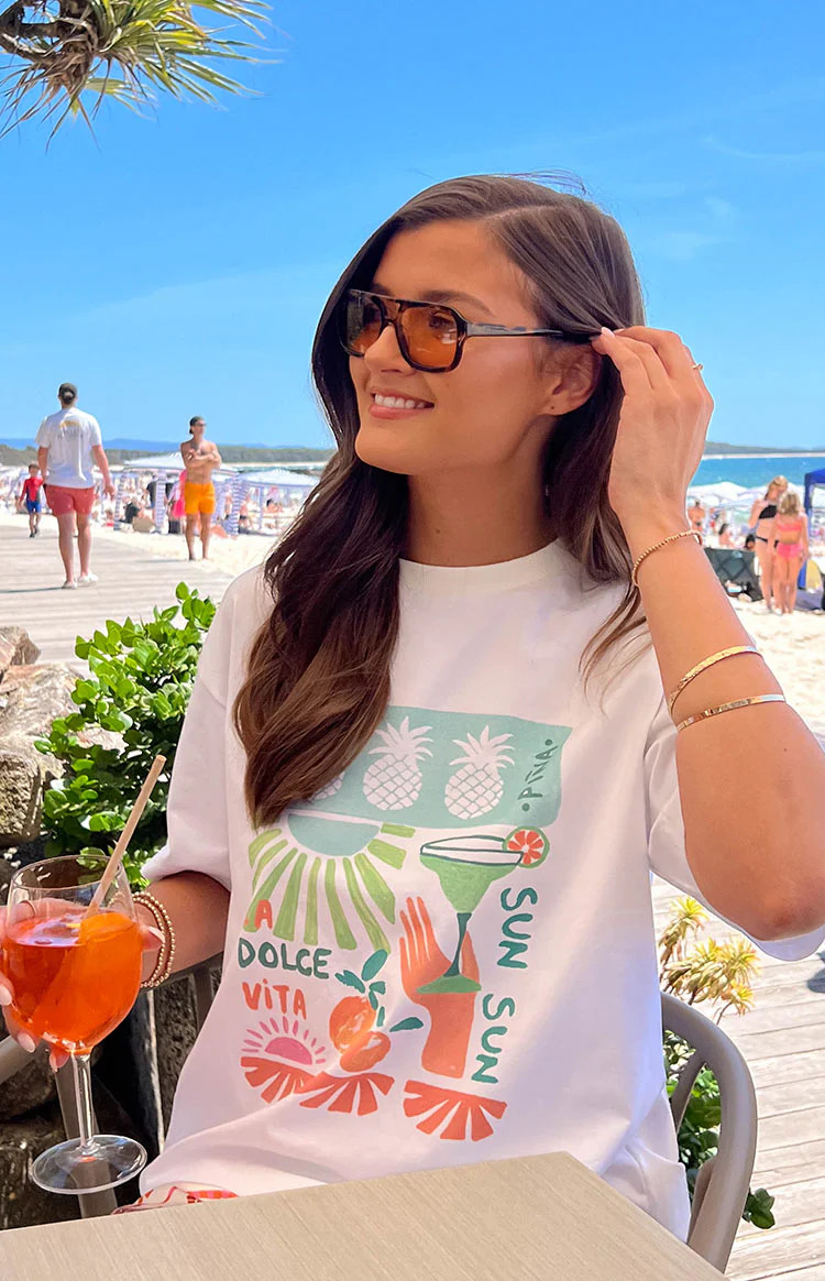 Jaz Dolce Vita Print Tee | Beginning Boutique (AU)