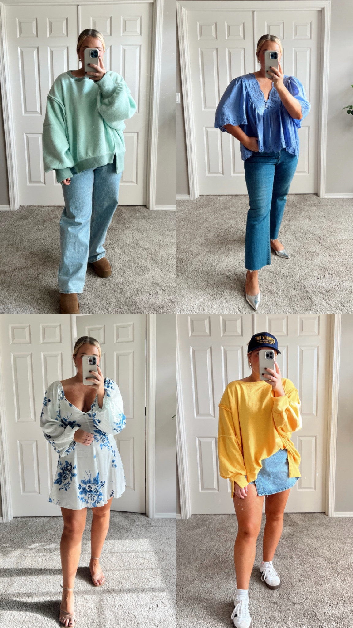 Midsize Free People Haul. 

Camden pullover (grey & yellow) runs oversized. I’m wearing in my true size large. Dress is in a size large with a smocked back. It’s fairly low cut in the chest so a lace cami or bralette would pair perfectly, comes in 3 color ways. The periwinkle spring top also comes in ivory. I’m wearing a size large. 



#LTKmidsize #LTKtravel #LTKfindsunder100