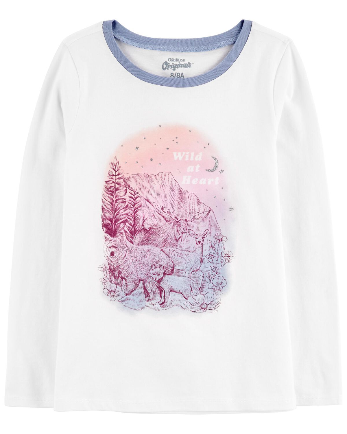 White Kid Wild At Heart Jersey Graphic Tee | carters.com | Carter's