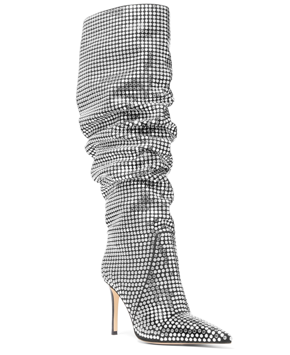 Michael Michael Kors Women's Dawn Pointed Toe Heeled Booties - Black/Shiny Hotfix | Macy's