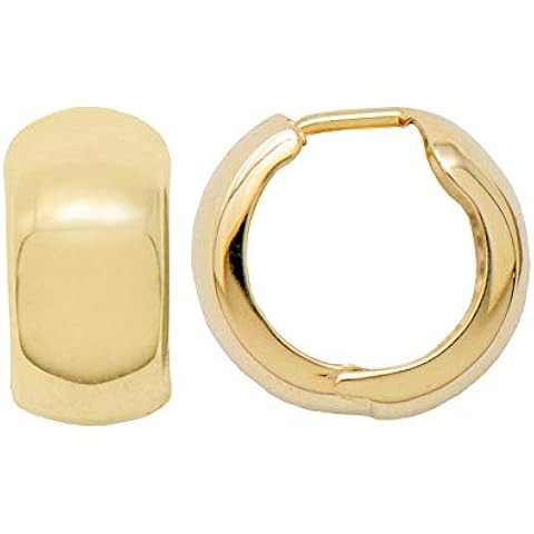 FAMARINE Small Chunky Thick Hoop Earrings for Women Girls Gold Hoops Huggie Earrings for Men Gift... | Amazon (US)
