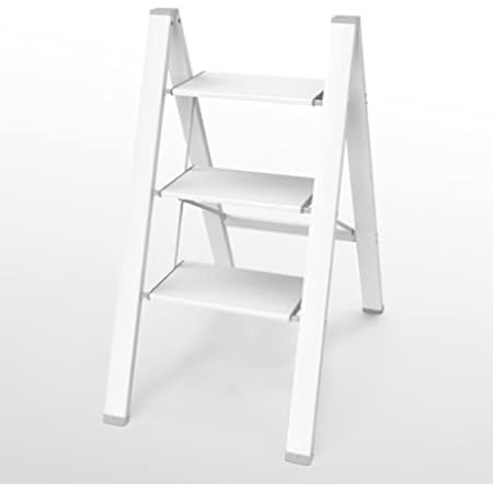 3 Step Ladder Aluminum Lightweight Folding Step Stool Wide Anti-Slip Pedal 330 Lbs Capacity Househol | Amazon (US)