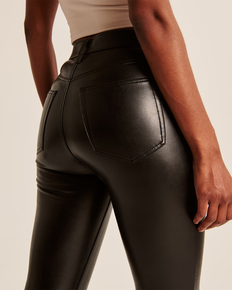 Vegan Leather Skinny Pants | Abercrombie & Fitch (US)