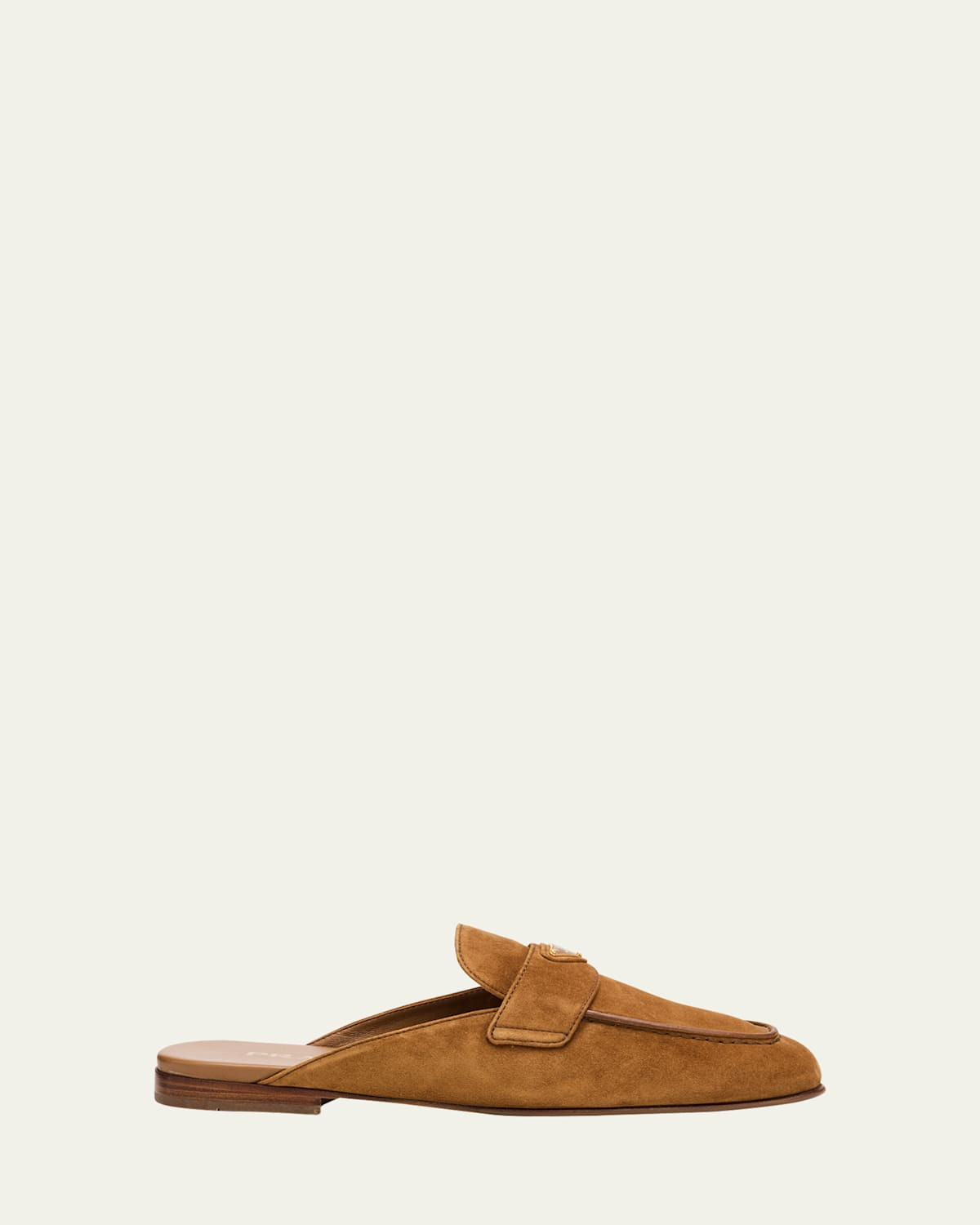 Logo Suede Loafer Mules | Bergdorf Goodman