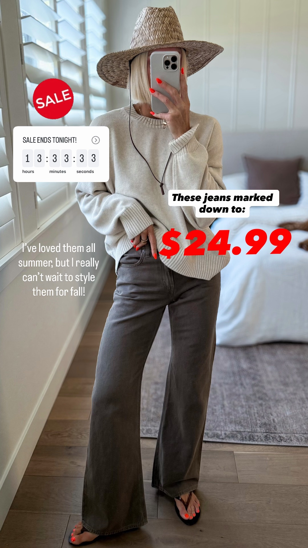 🚨SALE ENDS TONIGHT, 7/16 midnight PST. 
Jeans fit tts, sized up to a large in sweater

#LTKmomlife #LTKOver40 #LTKSaleAlert
